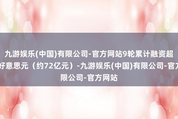 九游娱乐(中国)有限公司-官方网站9轮累计融资超10亿好意思元（约72亿元）-九游娱乐(中国)有限公司-官方网站